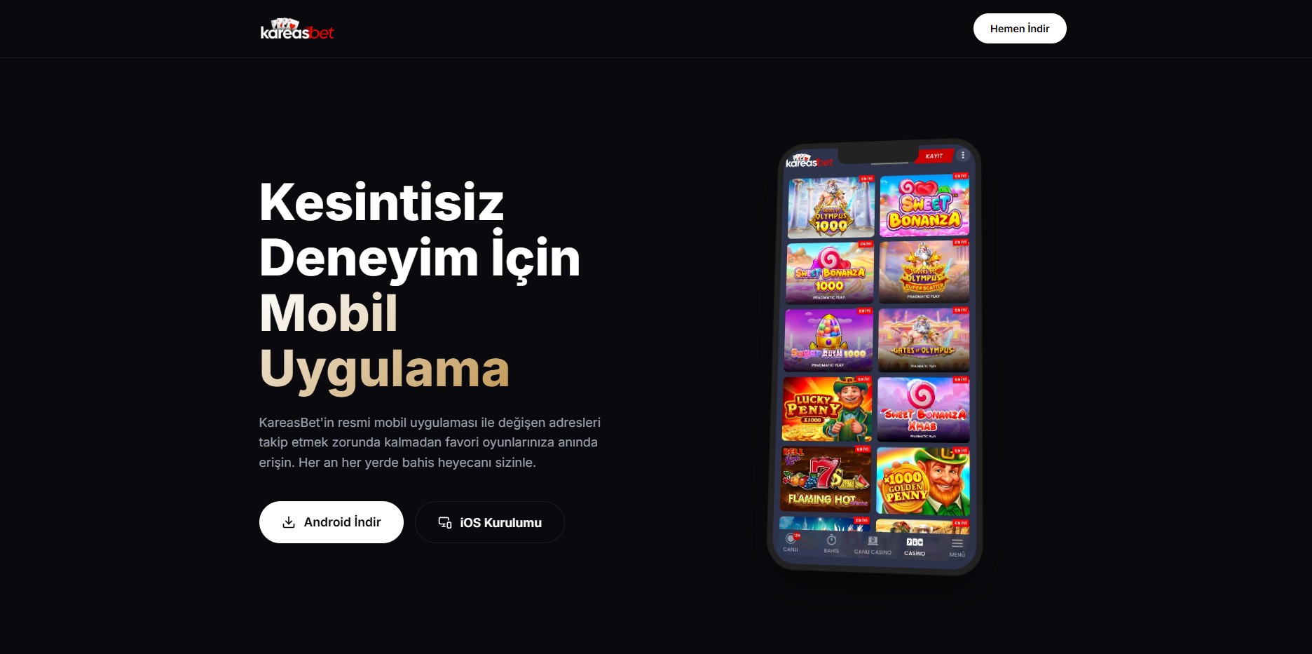 kareasbet mobil uygulamasi